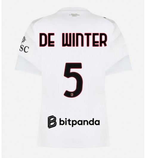 AC Milan Koni De Winter #5 Vieraspaita Naisten 2026-27 Lyhythihainen AC Milan Koni De Winter #5 Vieraspaita Naisten 2026-27 Lyhythihainen